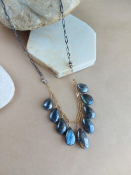 Labradorite Drops Necklace – N 3096
