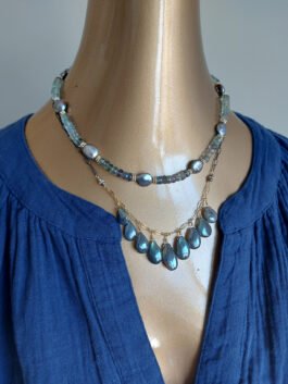 Labradorite Drops Necklace – N 3096