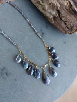 Labradorite Drops Necklace – N 3097