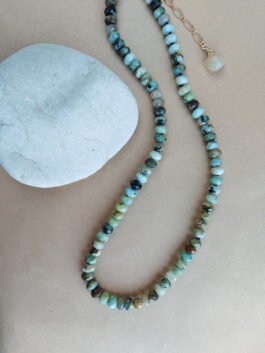 Chrysocola Beaded Necklace – N 3045