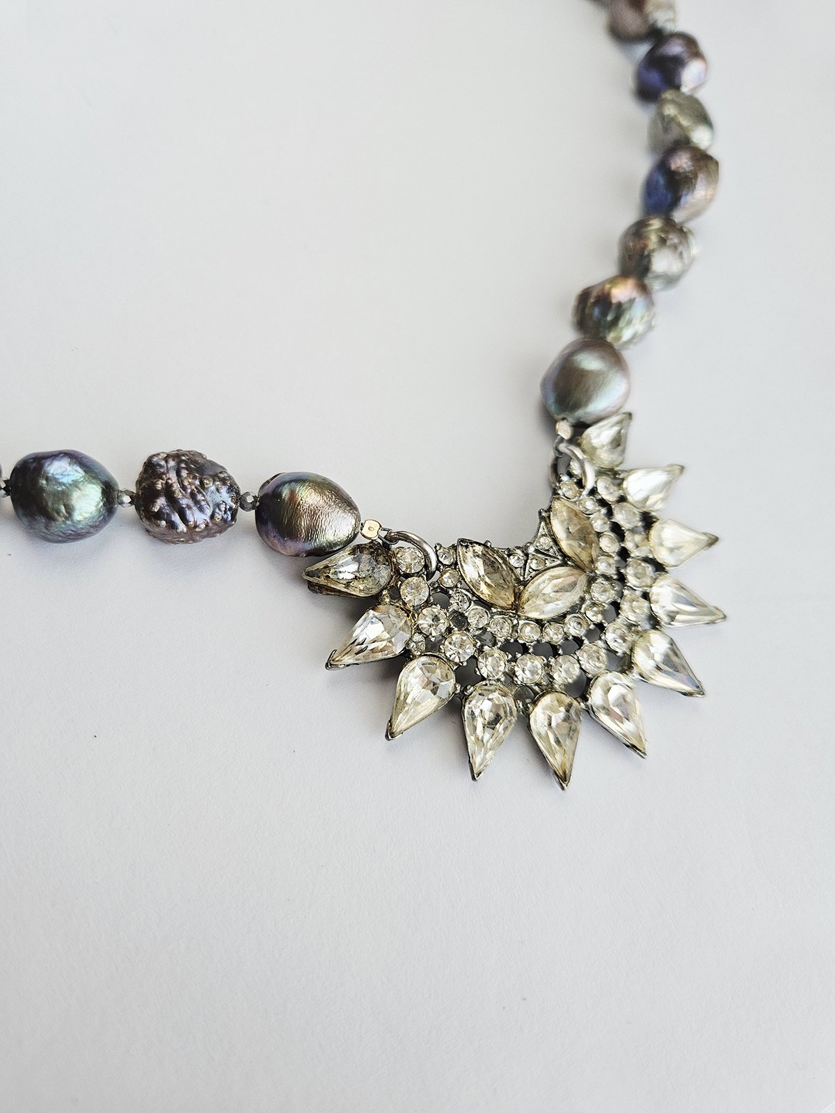 Vintage Rhinestones and Pearls - Image 3