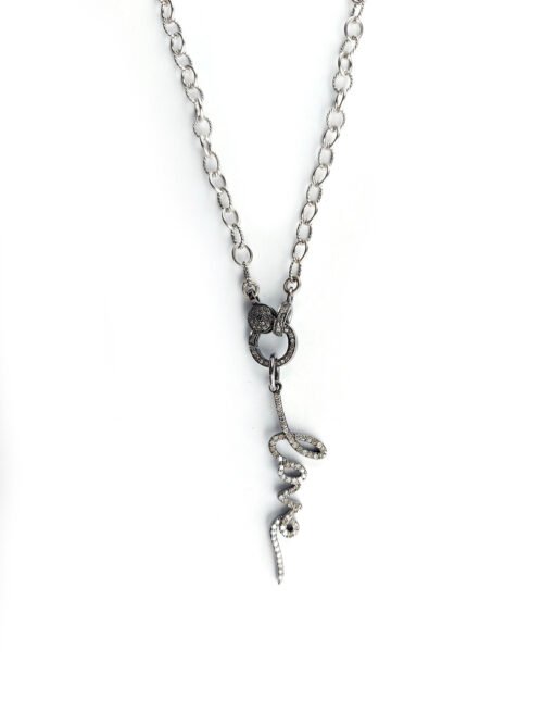Diamond Love Pendant and clasp necklace – N 2913