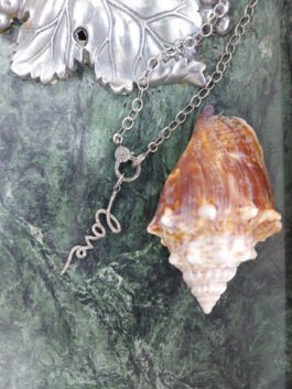 Diamond Love Pendant and clasp necklace – N 2913