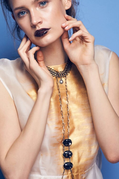 Body Chain with oval Crystals – VE 1021
