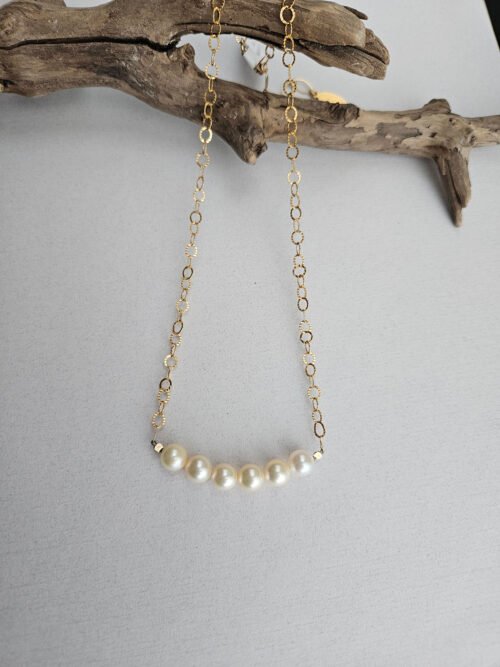 Freshwater Pearl Necklace on 14k Gold-Filled Chain