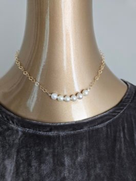 Freshwater Pearl Necklace on 14k Gold-Filled Chain