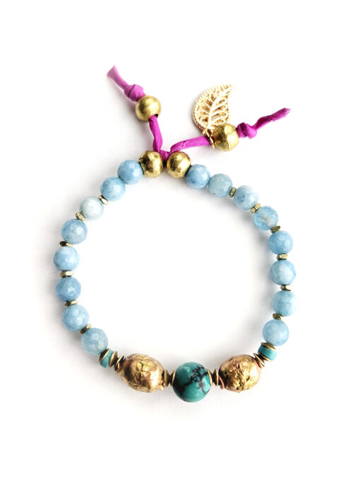 Turquoise and Aquamarine Bracelet – B 1365