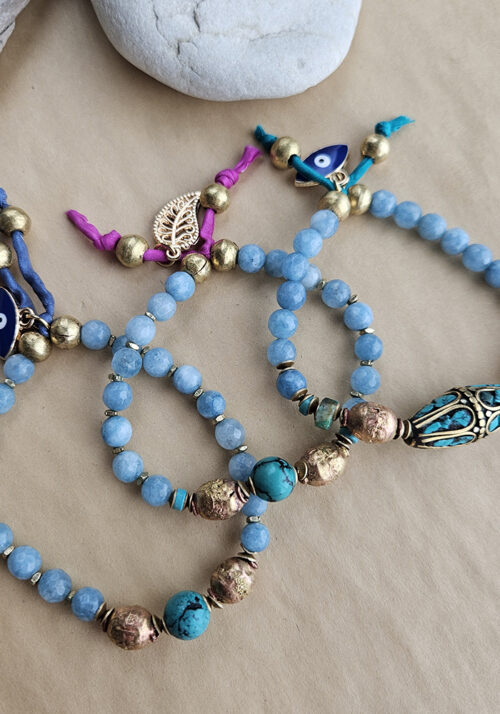 Turquoise and Aquamarine Bracelet – B 1365