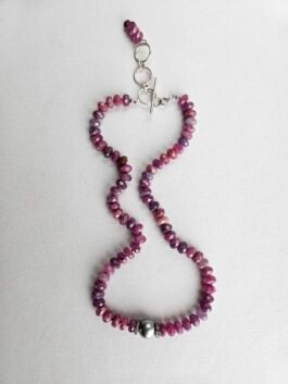 Tahitian Pearl and Ruby necklace