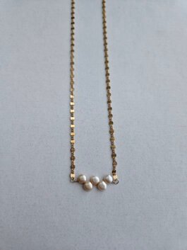 Freshwater Pearl Necklace  Sunburst Station chain