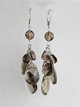 Smoky Quartz Drop Earrings