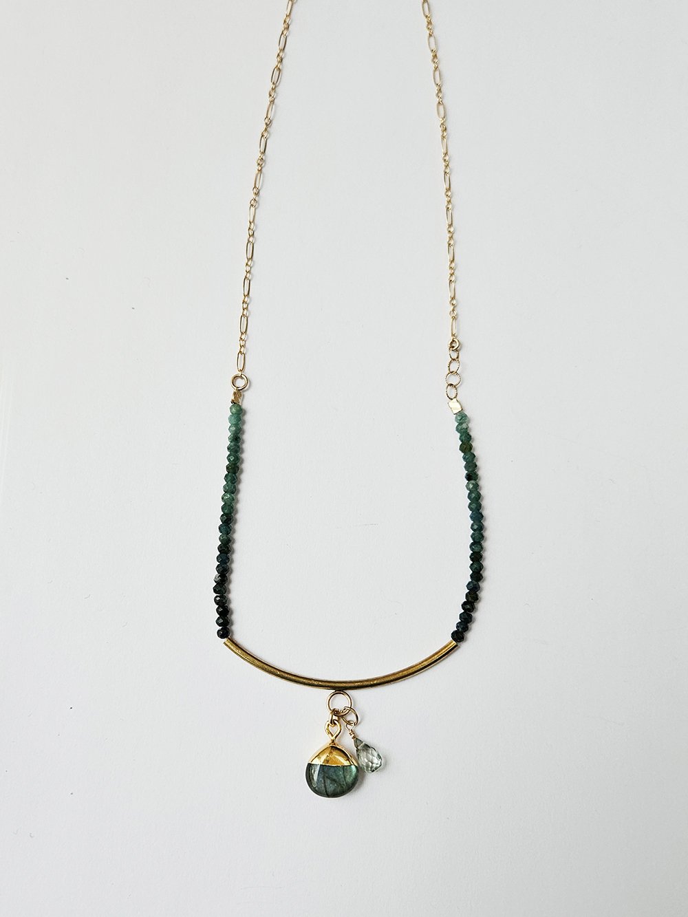 Labradorite and Alexandrite Topaz Necklace