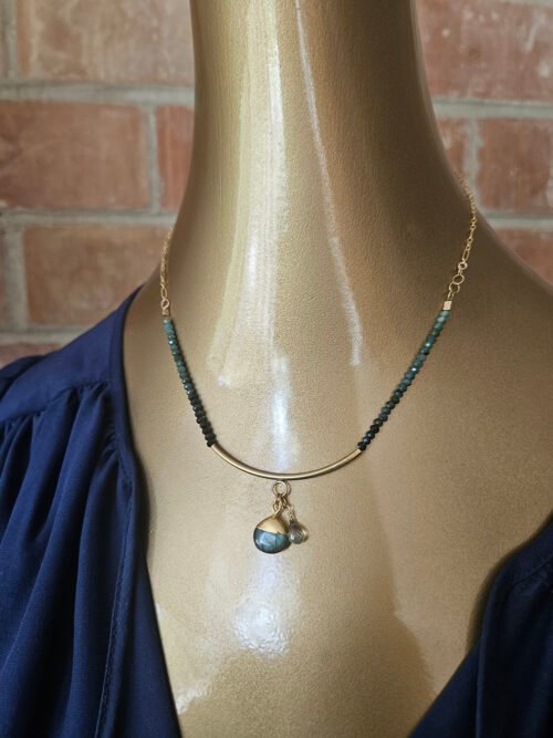 Labradorite and Alexandrite Topaz Necklace