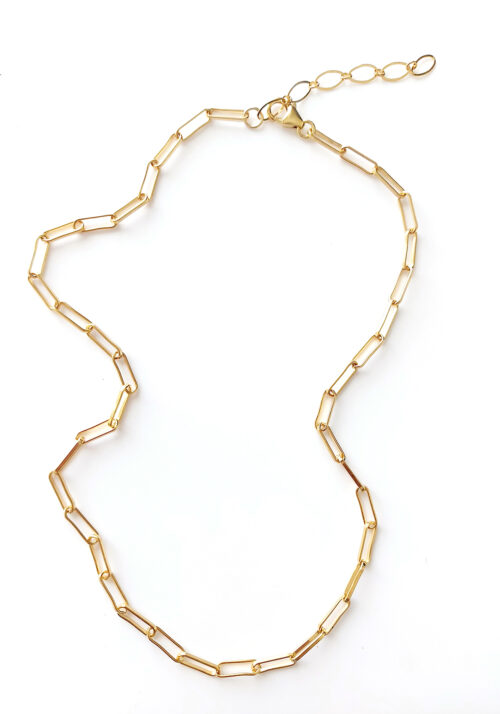 14k Gold filled Paperclip chain necklace – N 2822
